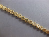ANTIQUE 14KT YELLOW GOLD 3D HANDCRAFTED DIAMOND CUT CIRCULAR FUN BRACELET