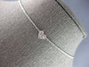 .12CT DIAMOND 14K WHITE GOLD ROUND & BAGUETTE INVISIBLE HEART SHAPE LOVE PENDANT