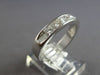 1.0CT DIAMOND 14KT WHITE GOLD CLASSIC PRINCESS CHANNEL WEDDING ANNIVERSARY RING