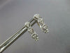 .27CT DIAMOND 14KT WHITE GOLD 3D MULTI LEAF PEAR SHAPE FILIGREE HANGING EARRINGS
