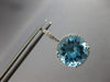 EXTRA LARGE 15.33CT DIAMOND & AAA BLUE TOPAZ 14KT WHITE GOLD LEVERBACK EARRINGS