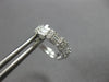 .65CT DIAMOND 14KT WHITE GOLD 3D ROUND & BAGUETTE 2 ROW HUGGIE HANGING EARRINGS