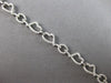 ESTATE 1.38CT DIAMOND 18KT WHITE GOLD 3D MULTI HEART LOVE KNOT TENNIS BRACELET