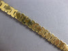 ESTATE 14KT WHITE & YELLOW GOLD 3D CLASSIC LINK MATTE & SHINY FUN BRACELET