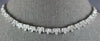 ESTATE 4.15CT DIAMOND 14K WHITE GOLD FLORAL FILIGREE SEMI ETERNITY LOVE NECKLACE