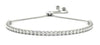 ESTATE 1.93CT DIAMOND 14KT WHITE GOLD ROUND CLASSIC ADJUSTABLE TENNIS BRACELET