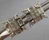 ESTATE LARGE 1CT DIAMOND 14K WHITE GOLD INVISIBLE SQUARE SCREWBACK STUD EARRINGS