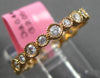 ESTATE .44CT DIAMOND 18KT ROSE GOLD 3D CLASSIC ROUND FILIGREE ETERNITY RING