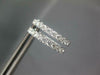 ESTATE .78CT DIAMOND 18KT WHITE GOLD CLASSIC INSIDE OUT HUGGIE HANGING EARRINGS