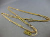 ANTIQUE ART DECO EXTRA LONG AAA PEARL & TURQUOISE 14K YELLOW GOLD NECKLACE 27752
