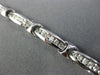 ESTATE 1.75CT DIAMOND 18KT WHITE GOLD 3D CLASSIC CHANNEL LINK TENNIS BRACELET