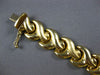ESTATE WIDE 14KT YELLOW GOLD CLASSIC MATTE & SHINY LOVE KNOT DESIGN FUN BRACELET