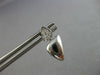 ESTATE .12CT DIAMOND 14KT WHITE GOLD 3D DOUBLE TRIANGULAR FUN HANGING EARRINGS