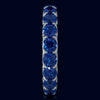 3.60CT AAA SAPPHIRE 14KT WHITE GOLD CLASSIC SHARED PRONG ETERNITY LOVE FUN RING
