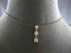 .35CT DIAMOND 14KT YELLOW GOLD 3 STONE JOURNEY PAST PRESENT FUTURE PENDANT 28173
