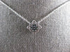 SMALL .18CT DIAMOND & AAA EMERALD 14KT WHITE GOLD PRINCESS SQUARE FUN NECKLACE