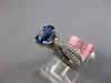 1.84CT DIAMOND & AAA SAPPHIRE 18KT WHITE GOLD 3D OVAL & ROUND ENGAGEMENT RING