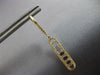 LONG .55CT DIAMOND 14KT YELLOW GOLD ROUND & BAGUETTE ELONGATED OVAL FUN EARRINGS