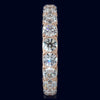 3.96CT DIAMOND 14KT ROSE GOLD 3D SHARED PRONG ETERNITY WEDDING ANNIVERSARY RING