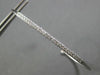 ESTATE .37CT DIAMOND 18K WHITE GOLD 3D CLASSIC 2MM FLEXIBLE CUFF BANGLE BRACELET
