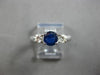 1.16CT DIAMOND & AAA SAPPHIRE 18KT WHITE GOLD ROUND LUCIDA ENGAGEMENT RING 28168