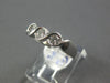 ESTATE .30CT DIAMOND 18KT WHITE GOLD 3D CLASSIC 3 STONE ROUND INFINITY LOVE RING