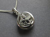 .46CT DIAMOND 18K WHITE GOLD 3D SOLITAIRE ROUND HALO SEMI MOUNT FLOATING PENDANT
