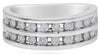 .58CT DIAMOND 14KT WHITE GOLD ROUND CHANNEL 2 ROW SEMI ETERNITY ANNIVERSARY RING