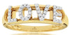 ESTATE .14CT DIAMOND 14KT YELLOW GOLD 3D CLASSIC ROUND FILIGREE LOVE RING