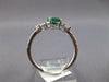 1.19CT DIAMOND & AAA EMERALD 14KT WHITE GOLD 3D OVAL ROUND & BAGUETTE SNAKE RING