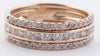 WIDE .91CT WHITE & PINK DIAMOND 18KT WHITE & ROSE GOLD WEDDING ANNIVERSARY RING
