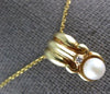ESTATE .02CT DIAMOND & AAA SOUTH SEA PEARL 14KT YELLOW GOLD 3D FLOATING PENDANT