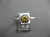 .53CT WHITE & FANCY YELLOW DIAMOND 18KT WHITE GOLD 3D FILIGREE ENGAGEMENT RING