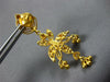 ANTIQUE 22KT YELLOW GOLD HANDCRAFTED FLOWER FILIGREE CHANDELIER HANGING EARRINGS