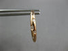ESTATE .13CT DIAMOND 18KT ROSE GOLD 3D ROUND ETOILE OVAL HOOP HANGING EARRINGS