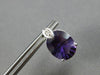 9.05CT DIAMOND & AAA AMETHYST 14KT WHITE GOLD OVAL & ROUND LEAF STUD EARRINGS