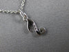 ESTATE .06CT DIAMOND 14KT WHITE GOLD CLASSIC MUSICAL NOTE FUN FLOATING PENDANT