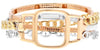 LARGE 6.85CT DIAMOND 18K TRI COLOR GOLD 3D MULTI ROW SQUARE CUFF BANGLE BRACELET