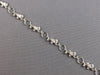 LONG 14K WHITE GOLD MATTE & SHINY MULTI ELEPHANT HEART FUN ANKLE BRACELET #27569