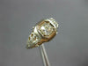ANTIQUE ART DECO .40CT OLD MINE DIAMOND 18K WHITE GOLD 3D ENGAGEMENT RING #27350