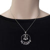 ESTATE .75CT DIAMOND 18K WHITE GOLD 3D CHANDELIER TEAR DROP FUN FLOATING PENDANT