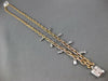 .44CT DIAMOND 18KT WHITE & ROSE GOLD SQUARE BY THE YARD CHANDELIER LOVE NECKLACE
