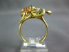 .61CT WHITE & MOCHA DIAMOND & AAA MULTI GEM 18KT YELLOW GOLD HAPPY FROG FUN RING