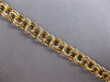 ESTATE LONG 14KT YELLOW GOLD 3D CLASSIC SOLID DOUBLE LINK CHARM BRACELET