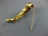 ANTIQUE LARGE AAA RUBY 14KT YELLOW GOLD HAPPY DOLPHIN BROOCH PIN PENDANT #2106