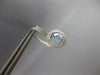 2.32CT DIAMOND & AAA BLUE TOPAZ 14KT WHITE GOLD HALO LEVERBACK HANGING EARRINGS
