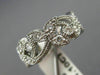 ANTIQUE 1.10CT DIAMOND 14KT WHITE GOLD MILGRAIN ETERNITY ANNIVERSARY RING #18539