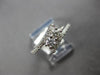 ESTATE .54CT DIAMOND 14K WHITE GOLD CLASSIC ROUND 2 STONE CRISS CROSS LOVE RING