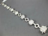 LARGE 3.70CT DIAMOND 18KT WHITE GOLD 3D CLUSTER CIRCLE OF LIFE TENNIS BRACELET