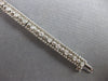 .80CT DIAMOND 14KT WHITE GOLD FILIGREE PAST PRESENT FUTURE FUN TENNIS BRACELET